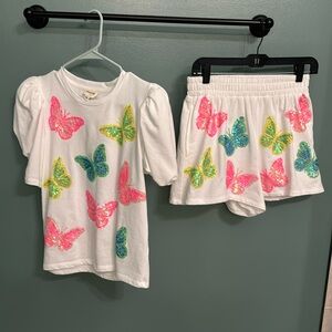 Peach Love California set size small shorts butterfly